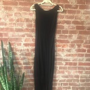 American Apparel Black Body Con Maxi Dress